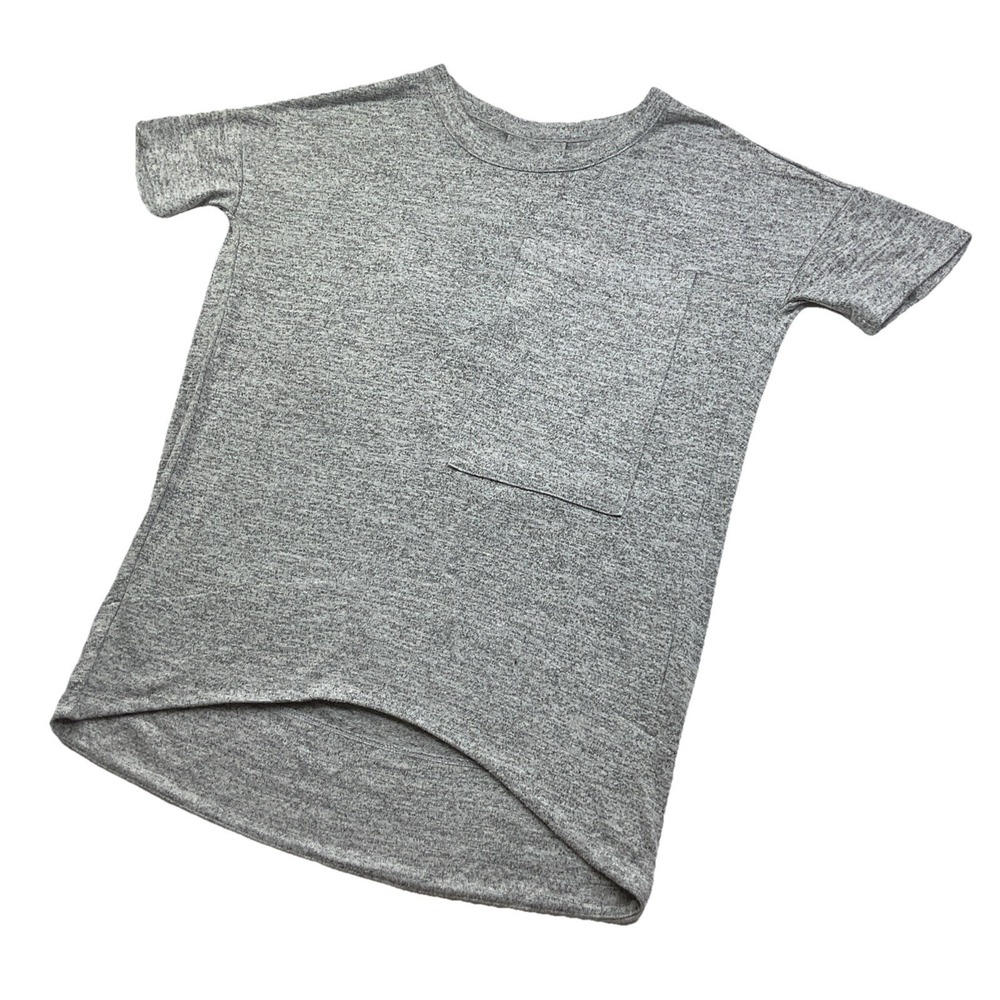 Rag & Bone T-Shirt Womens XS Oversized Pocket Tunic Shirt Short Sleeve Top‎ Grey